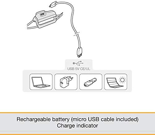 PETZL Bindi Headlamp 5050 Brightness Rechargeable Tilt Lock