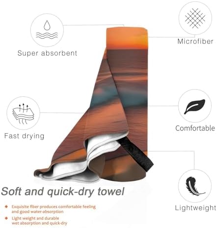 Sunset at the Beach Print Quick Dry Towel