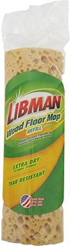 Libman 2027 Urethane Wood Floor Sponge Mop Refill 10 Wide