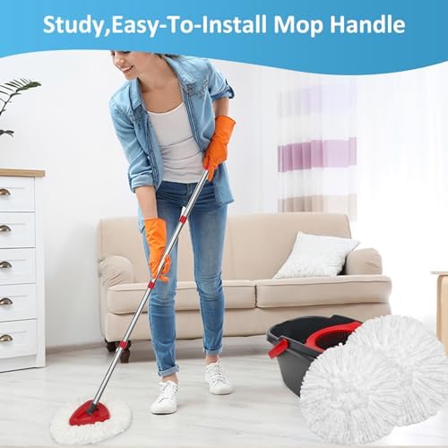 6-Piece Reusable Spin Mop Heads for EasyWring 1-Tank System