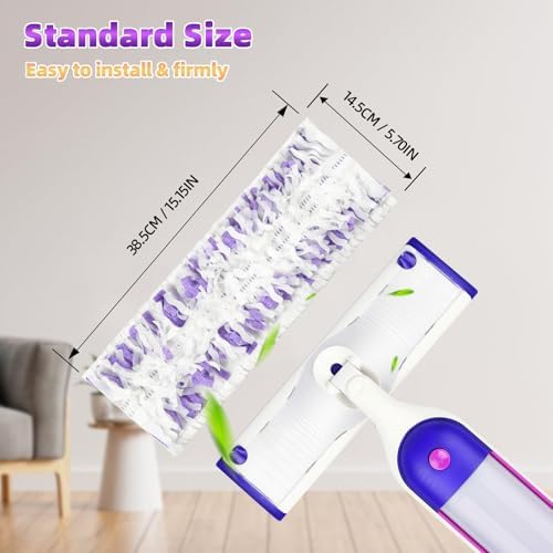 Fenkabs 12-Piece Disposable Mop Pads for PowerMop Multi-Surface Mop