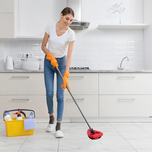 Fazlyni Multi-Surface Stiff Bristle Mop Brush for 1-Can System
