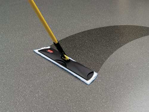rubbermaid microfiber wet mop pad for professional cleaning blue 18 inch