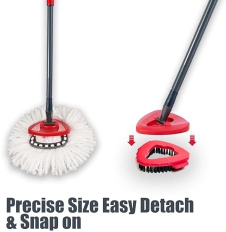 Durable scrub brush mop head replacement for O Cedar spin mop System