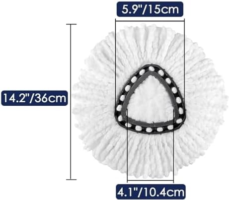 Durable Microfiber Mop Heads Replacement for Spin Mops