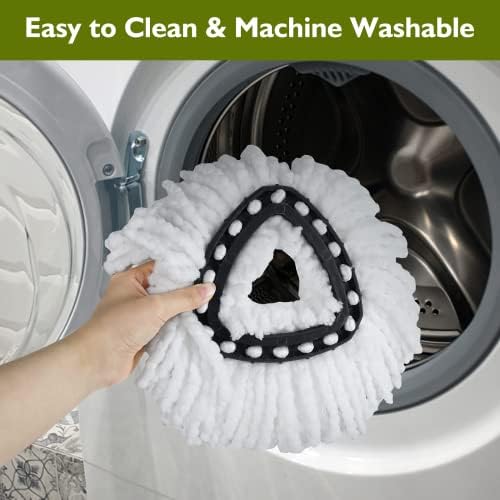 4-Piece Reusable Spin Mop Heads