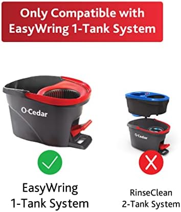 O-Cedar EasyWring Microfiber Mop Refill Deep Clean Bacterial-Free