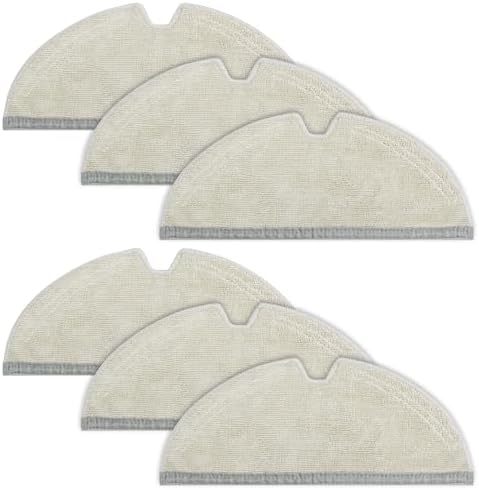 VIEWALL Reusable Microfiber Mop Cloth for Roborock 6 Packs