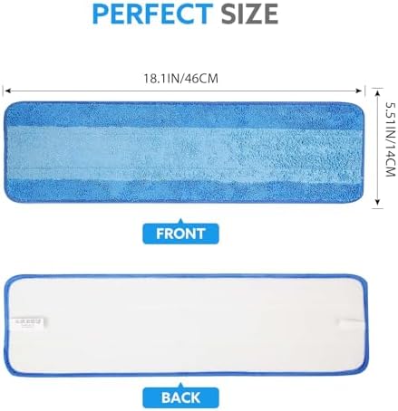 6-Pack Microfiber Mop Pads with Bona Mop Compatibility
