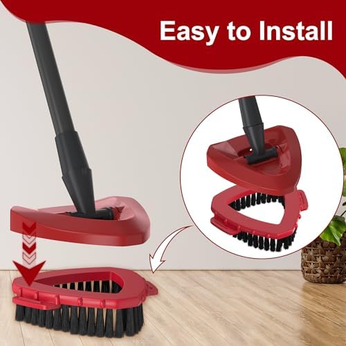 Premium scrub brush head for Ocedar spin mop system