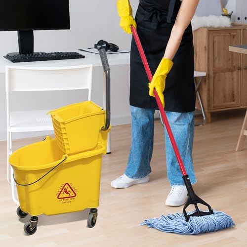 Durable Blue Cotton Mop Head with Loop End - For Commercial Use