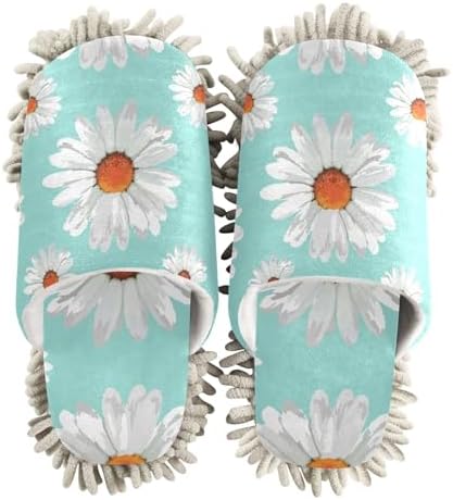 Kigai Microfiber Slippers with Chamomiles Pattern