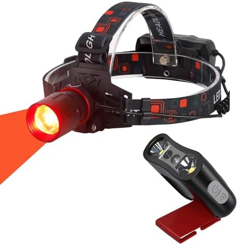 Rechargeable Red LED Hunting Headlamp