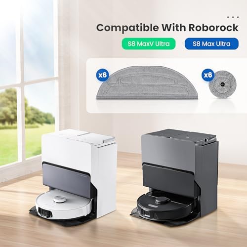 12 Pack Mop Pads for Roborock S8 Max Ultra