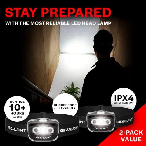 GearLight 2-Piece LED Headlamp