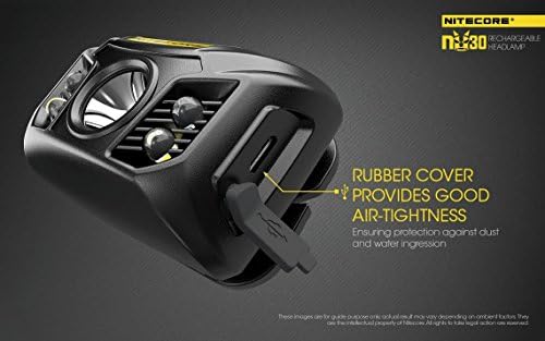 Nitecore NU30 Headlamp with Keychain 400 Lumens Lightweight