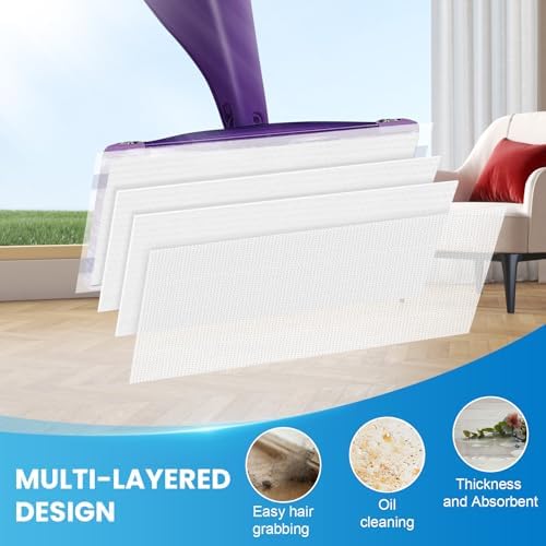36-Pack Disposable Mop Pad Refills for Swiffer Wet Jet Spray Mop