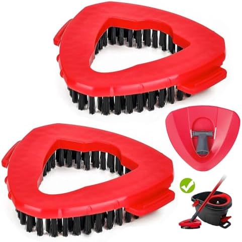 2-Piece Spin Scrub Brush for Tiles Easy to Clean and Durable