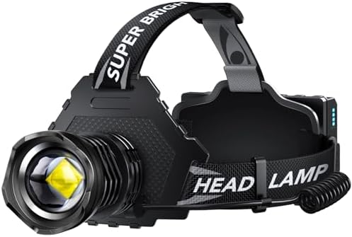 Intense Expand Adjust Rechargeable LED Headlamp for Camping Hiking