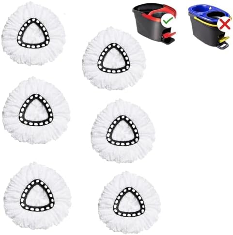 Durable Microfiber Mop Heads Replacement for Spin Mops
