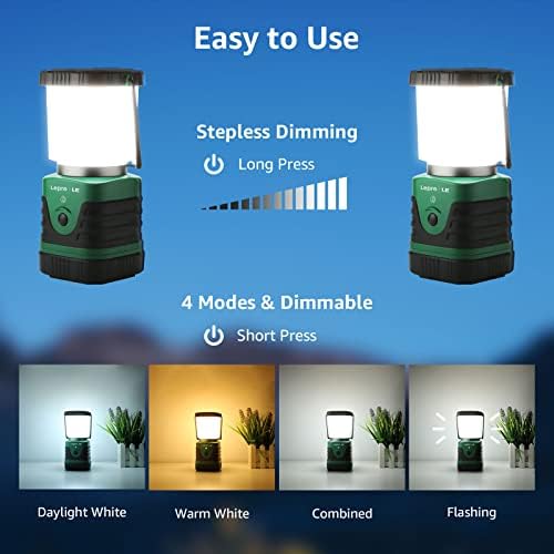 1000LM LED Camping Lantern Power Bank for Survival Hiking