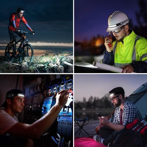 Rechargeable LED Headlamp for Camping Hiking Bright Durable