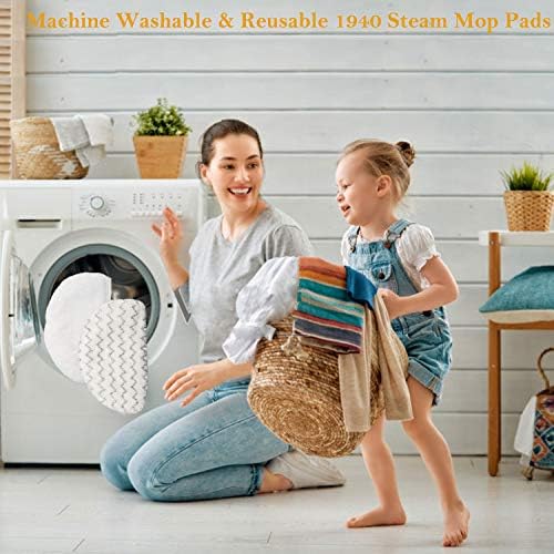 FFSign 8-Pack Steam Mop Pad Replacement