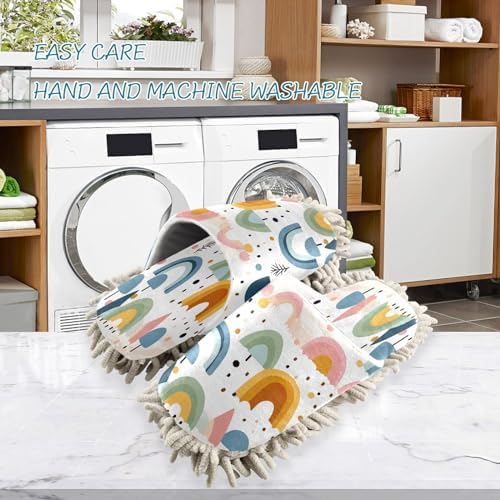 Zhirexin Mop Slippers with Microfiber and Cotton for Home Cleaning