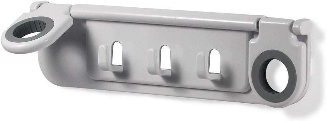 Spectrum Diversified Mop and Broom Holder and Organizer White