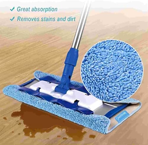 KEEPOW Microfiber Mop Refill Double Sides for Wet Dry Washable Professional Use