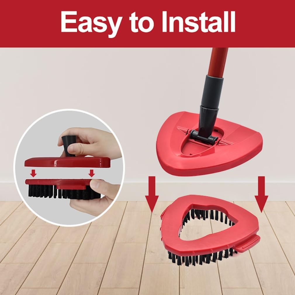 Power scrub brush headcompatible with Ocedar EasyWring 1-Tankspin system