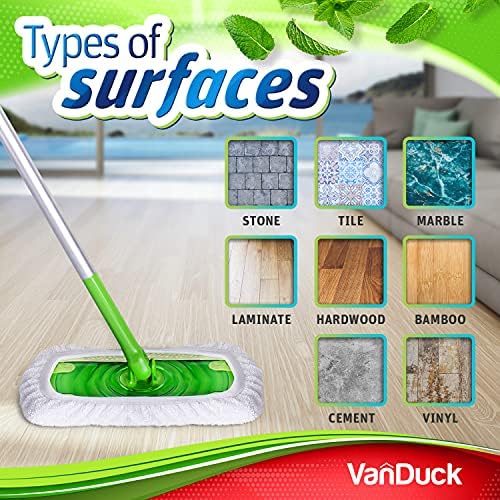 Reusable 100 Cotton Terry Cloth Mop Pads for Swiffer Sweeper 8-Pack