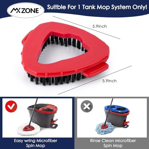 Sturdy Bristle scrub brush replacement for bathroom and kitchen tiles