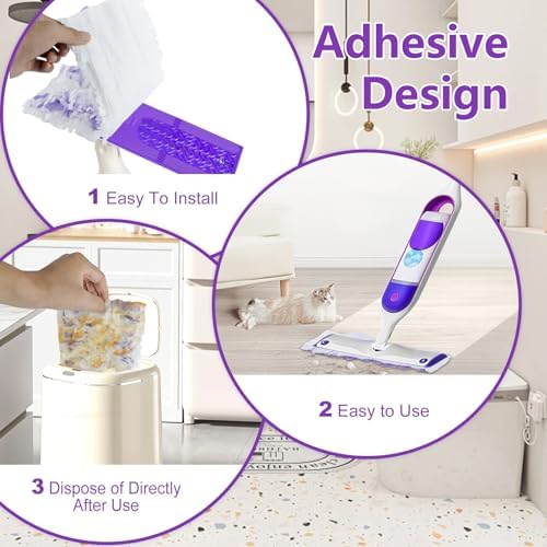20 Count Disposable PowerMop Pads for Multi-Surface Wood Floors