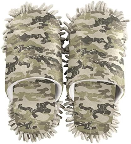 Camouflage Mop Slippers for Easy Cleaning
