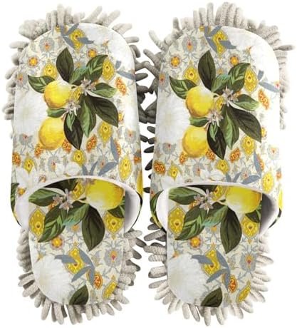 Kigai Microfiber Slippers with Lemon Flower Design