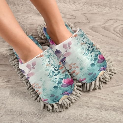 Watercolor Flower Kitchen Cleaning Slippers