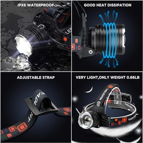 Brighter Than You Thought - NJ FOREVER Rechargeable Headlamp 2-Pack