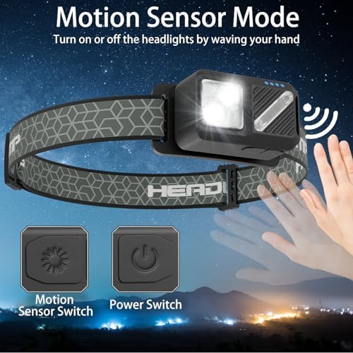 2500 LUMEN RECHARGEABLE HEADLAMP WITH 7 MODES