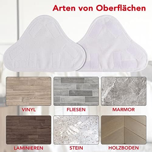 8-Piece Microfiber Steam Mop Pad Replacement for H2O H20 Mop X5