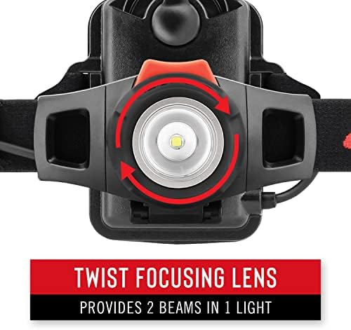 Coast HL7 330 Lumen Focusing LED Headlamp with TWIST FOCUS Black