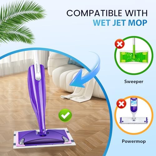 36-Pack Disposable Mop Pad Refills for Swiffer Wet Jet Spray Mop