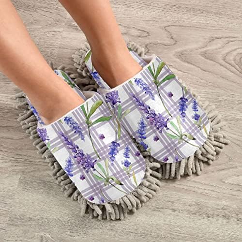 DOMIKING Lavender Mop Slippers
