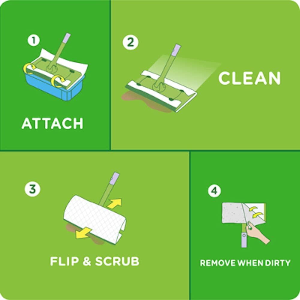 Swiffer Wet Mopping Pad Refills 4 Pack