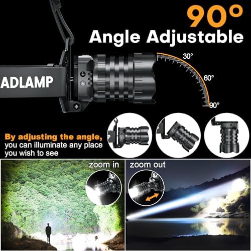 ogsdeco Rechargeable Headlamp 150000LM