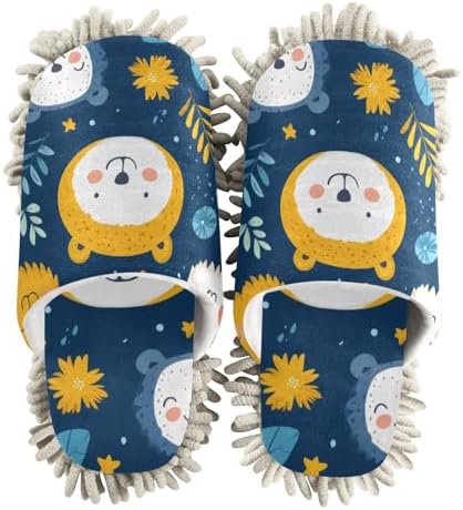 FLildon Microfiber Cleaning Slippers for Men Women
