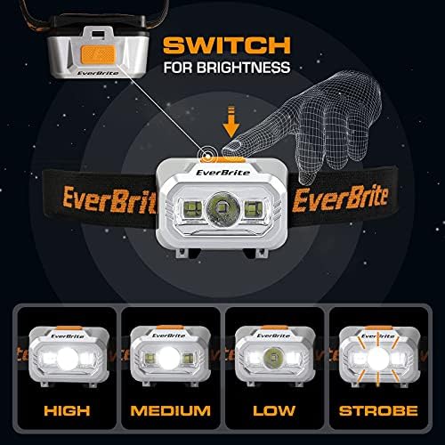 EverBrite 2-in-1 Aluminum LED Headlamp 4 Lighting Modes