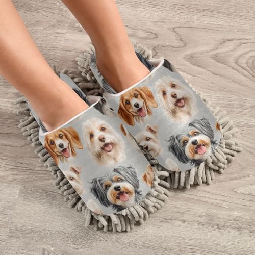 Microfiber Mop Slippers Eco-Friendly Non-Slip for Cleaning Floors