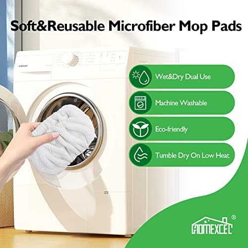 Reusable Microfiber Mop Pads for Swiffer Sweeper - Durable and Washable