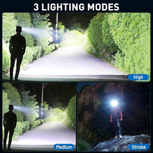 Durable Rechargeable Headlamp for Camping